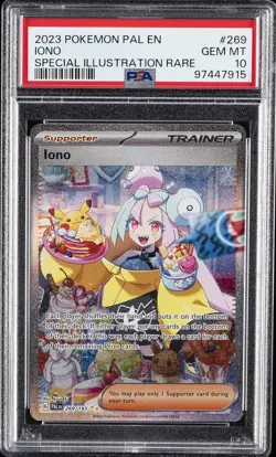 2023 POKEMON PAL EN-PALDEA EVOLVED SPECIAL ILLUSTRATION RARE #269 IONO PSA 10 - Image 1