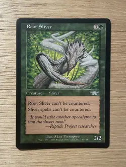 VINTAGE 2003 MTG 1x Root Sliver Legions LP Green Magic The Gathering - Image 1