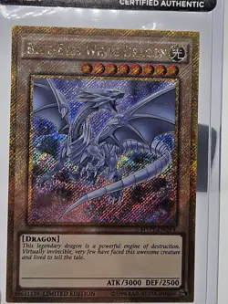 Konami Yu-Gi-Oh! Blue-Eyes White Dragon MVP1-ENGV4 MBA 2017 Gold Secret Rare - Image 4