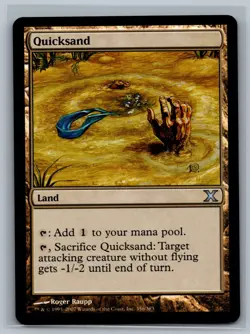 Magic The Gathering 10th Edition Quicksand #356/383 MTG TCG CCG Tenth - Image 1