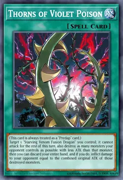 Yugioh 3x Thorns of Violet Poison BLGG-EN039 Battles of Legend Glorious PREORDER - Image 1