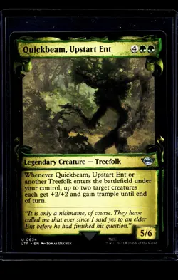 MTG Magic The Gathering Lord of the Rings Showcase Scroll Quickbeam Upstart Ent - Image 1