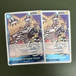Bandai One Piece Card Game Prisoner of Impel Down OP16-042 Blue x2 EN +2000 - Image 1