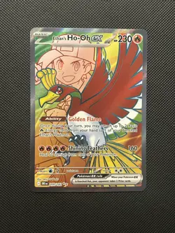Pokemon TCG Ethans Ho-Oh EX Card Destined Rivals 209/182 NM Condition - Image 1
