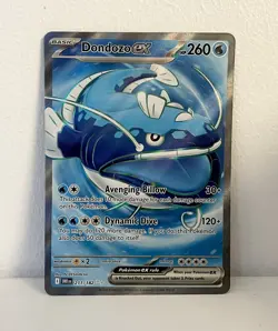 Pokemon TCG Destined Rivals Dondozo EX 211/182 Card NM - Image 1