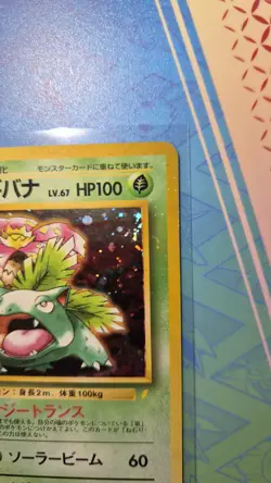 Pokemon Card Holo Venusaur No.003 Japanese CD Promo RARE - SWIRLS -See Pics - Image 5
