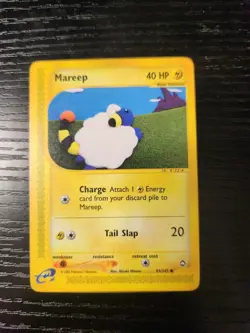 Pokemon TCG Aquapolis Mareep Card Regular Common (93/147) Near Mint - Image 1