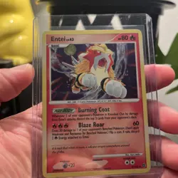 Pokemon Entei Holo Rare TCG Card Secret Wonders 4/132 - Image 1
