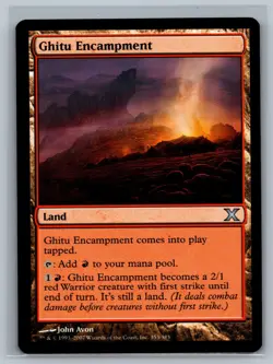 Magic The Gathering 10th Edition Ghitu Encampment #353/383 MTG TCG CCG Tenth - Image 1