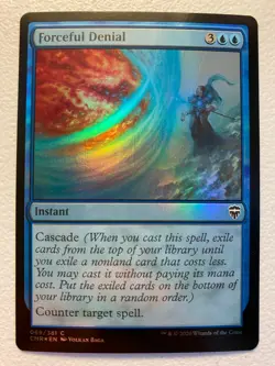 MTG 1x FOIL Forceful Denial # 69 Commander Legends Magic the Gathering x1 NM - Image 1