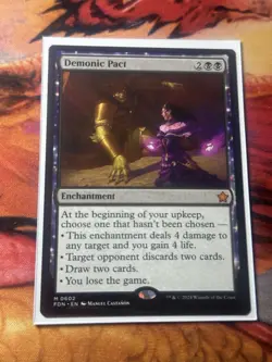 MTG Demonic Pact ** Foundations ** English (NM) - Image 3