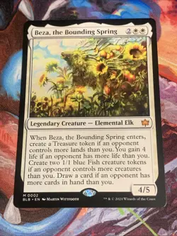MTG Beza, the Bounding Spring Bloomburrow Mythic Rare MTG Mint - Image 1