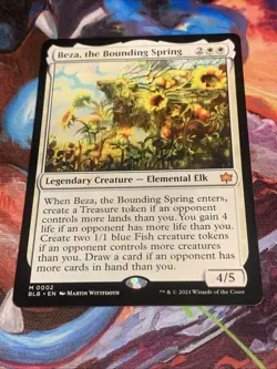 MTG Beza, the Bounding Spring Bloomburrow Mythic Rare MTG Mint - Image 4