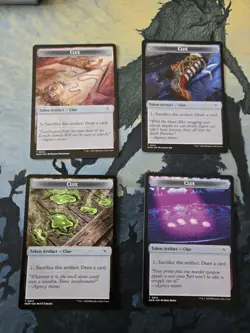 MTG MKM Clue Token X4 NM - Image 1