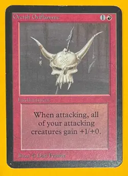 MTG ORCISH ORIFLAMME Alpha (Misprint) (OldManMTG 012-971) - Image 1