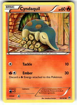 Cyndaquil 18/162 Common BREAKthrough Pokemon Near Mint - Image 1