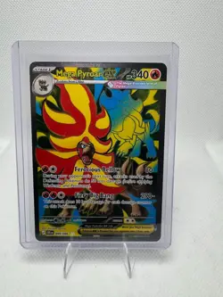 Pokemon TCG Mega Pyroar EX, CRI 99/86, Full Art Ultra Rare, Chaos Rising NM - Image 1