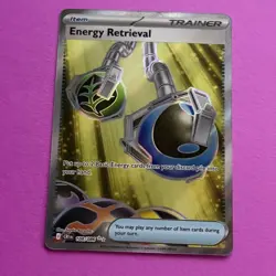Pokemon TCG Energy Retrieval #108/86 ME04: Chaos Rising Ultra Rare Near Mint - Image 1