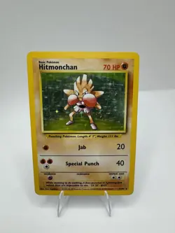 Pokemon Base Set Hitmonchan Holo 7/102 Lightly Played - Image 1