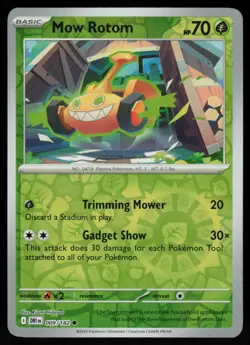 Mow Rotom 009/182 Common Destined Rivals Pokemon Reverse Holo Near Mint - Image 1