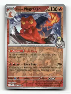 ETHAN'S MAGCARGO DESTINED RIVALS 036/182 POKEMON REVERSE HOLO NM/M - Image 1