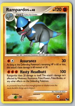 Pokemon: Rampardos Rare POP Series 6 005/017 LP+ - Image 1
