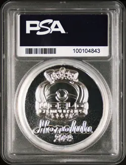 Scuba Pikachu PSA 10 Pokemon World Championships Commemorative Metal Coin 2024 - Image 2