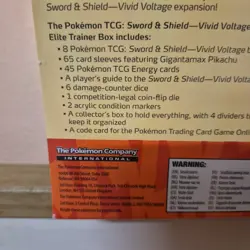 Pokemon TCG Sword & Shield Vivid Voltage Elite Trainer Box New Factory Sealed - Image 5