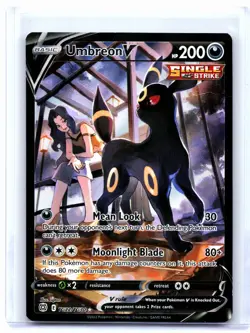 2022 Pokemon—Umbreon V #TG22/TG30 Brilliant Stars Trainer Gallery—UR [Damaged] - Image 1