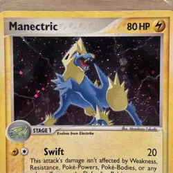 Pokemon TCG Manectric Emerald 7/106 Holo Rare LP. - Image 1