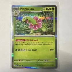 Pokemon TCG Meganium 001 MEGA Evolution Promo Holo 160 HP English - Image 1