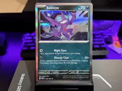 SABLEYE RARE HOLO 136/193 PALDEA EVOLVED POKEMON NM - Image 1