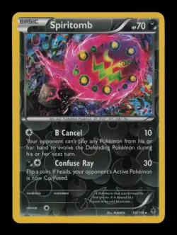 REVERSE HOLO SPIRITOMB RARE 55/119 LP POKEMON - Image 1