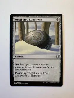 Weathered Runestone - MTG Kaldheim - NM - Image 1