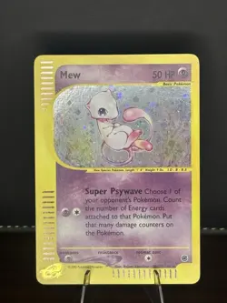 Mew 019/165 Expedition Base Set Holo Rare 50 HP Basic English 2002 - Image 1