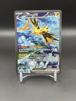 Pokemon Scarlet & Violet Zapdos EX 151 Special Illustration 202/165 - Image 1