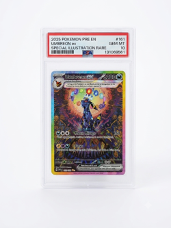 2025 POKEMON PRISMATIC EVOLUTIONS SPECIAL ILLUSTRATION RARE UMBREON EX PSA 10 - Image 1