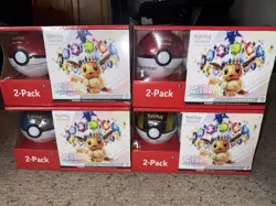 4x Pokemon Prismatic Evolutions ETB Bundle -Sam's Club 🔥In Hand/ Ships Fast! - Image 1