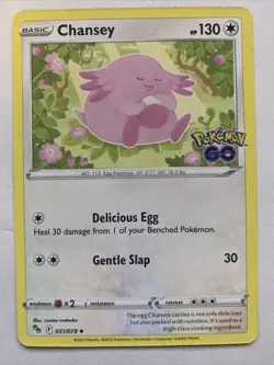 Pokemon Chansey (51/078) Pokemon GO REVERSE HOLO - Image 1