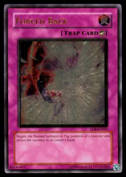 Forced Back (UTR) - EOJ-EN060 MP Ultimate Rare Enemy of Justice Yu-Gi-Oh - Image 1