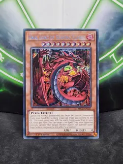 Yugioh Uria, Lord of Searing Flames MP21-EN252 Prismatic Secret Rare 1st Ed NM - Image 1