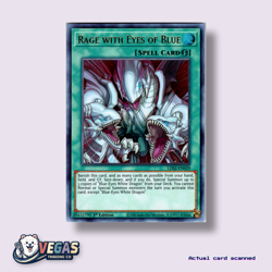 Rage with Eyes of Blue (Gold) LDS2-EN029 1st Edition Ultra Rare NM Yu-Gi-Oh! - Image 1