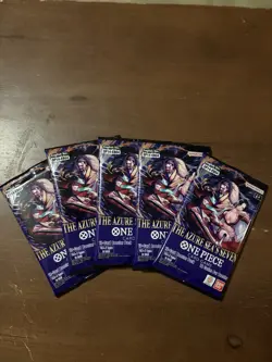 One Piece The Azure Sea's Seven Sealed Booster OP-14 EB04 English - Lot Of 5 - Image 1