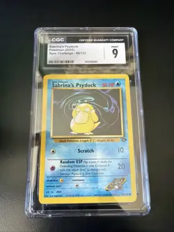CGC 9 MINT Sabrina's Psyduck Gym Challenge 1st Edition 99/132 Pokemon Card - Image 1