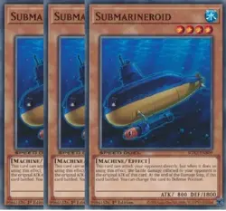 Yugioh - Submarineroid x 3 - 1st Edition - NM - Free Holographic Card - Image 1