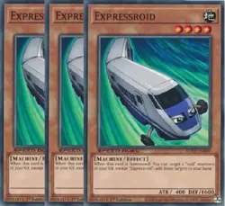Yugioh - Expressroid x 3 - 1st Edition - NM - Free Holographic Card - Image 1