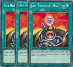 Yugioh - Jam Breeding Machine x 3 - 1st Edition NM - Free Holographic Card - Image 1