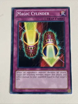 Yugioh - Magic Cylinder x 3 - 1st Edition NM - Plus Free Holographic Card - Image 3