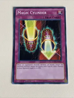 Yugioh - Magic Cylinder x 3 - 1st Edition NM - Plus Free Holographic Card - Image 4