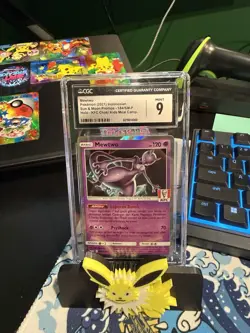 Mewtwo 184/SM-P Promo KFC Indonesian Holo Pokemon Card CGC 9 - Image 1